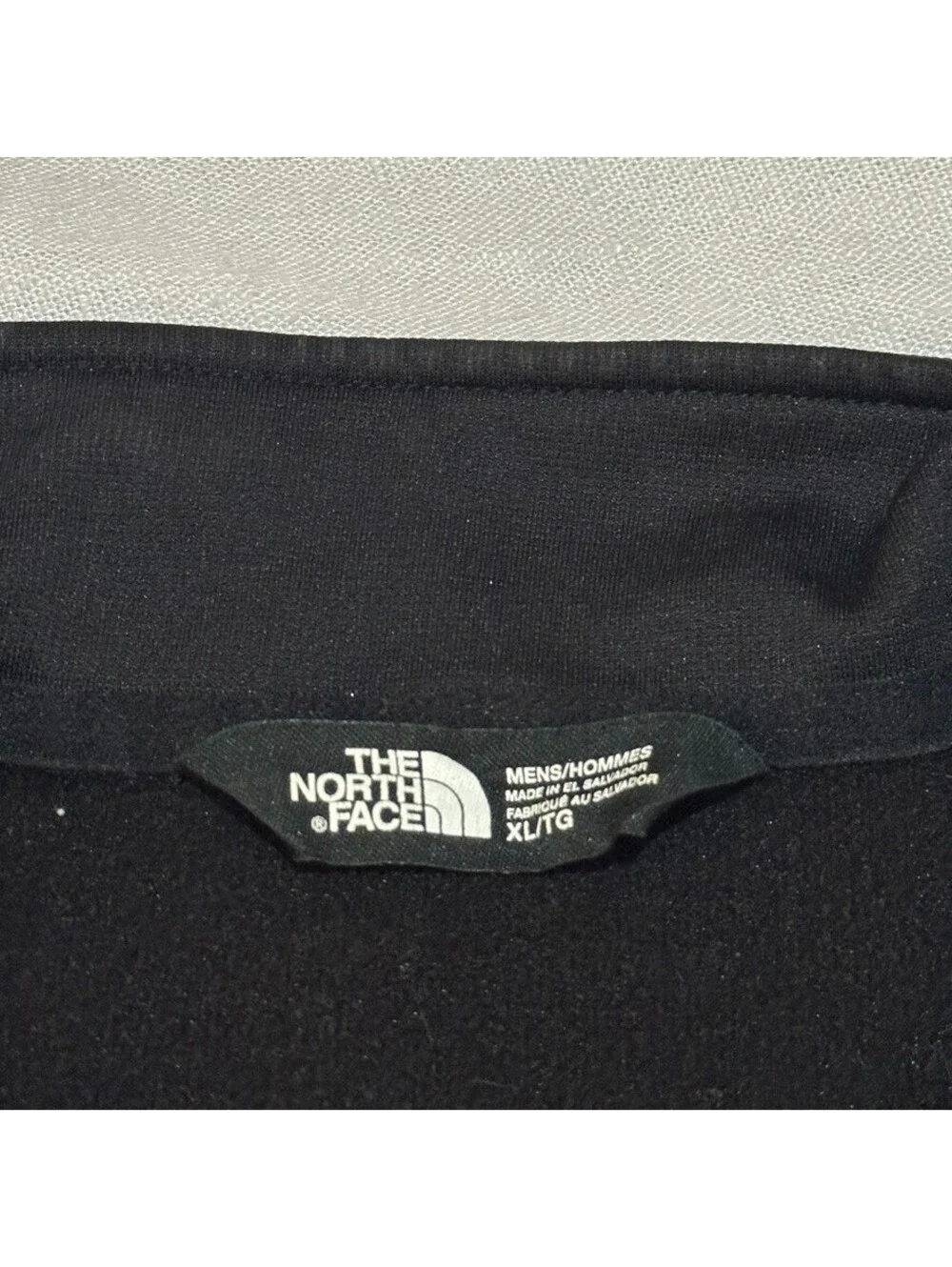 The North Face Men XL Black Gray 1/2 Zip Pullover Jacket Outdoors Long Sleeve